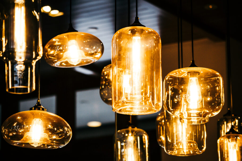 unique lighting for a retail fit-out